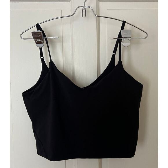 Lululemon Align Cropped Cami Tank Top Black A/B Cup Size 12 - Picture 2 of 5